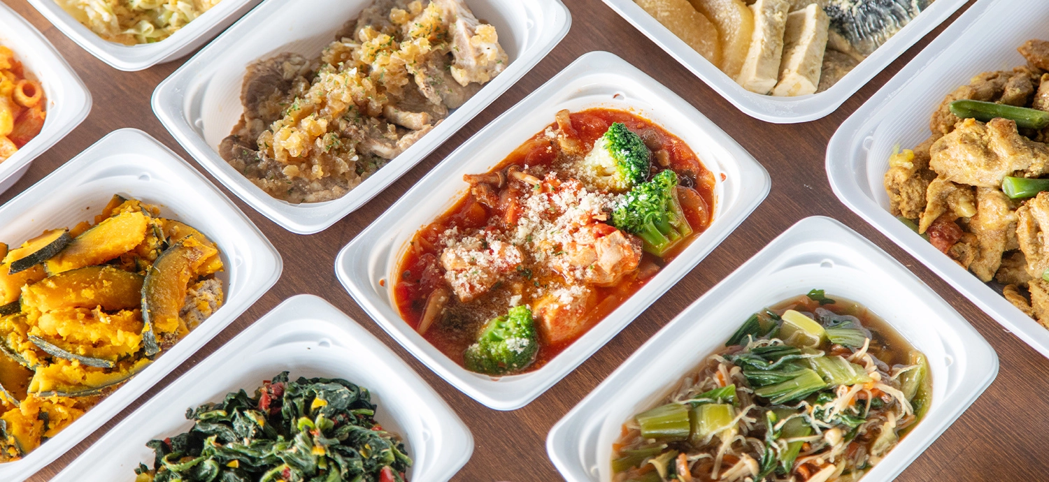 つくりたてのお惣菜をそのままお届け